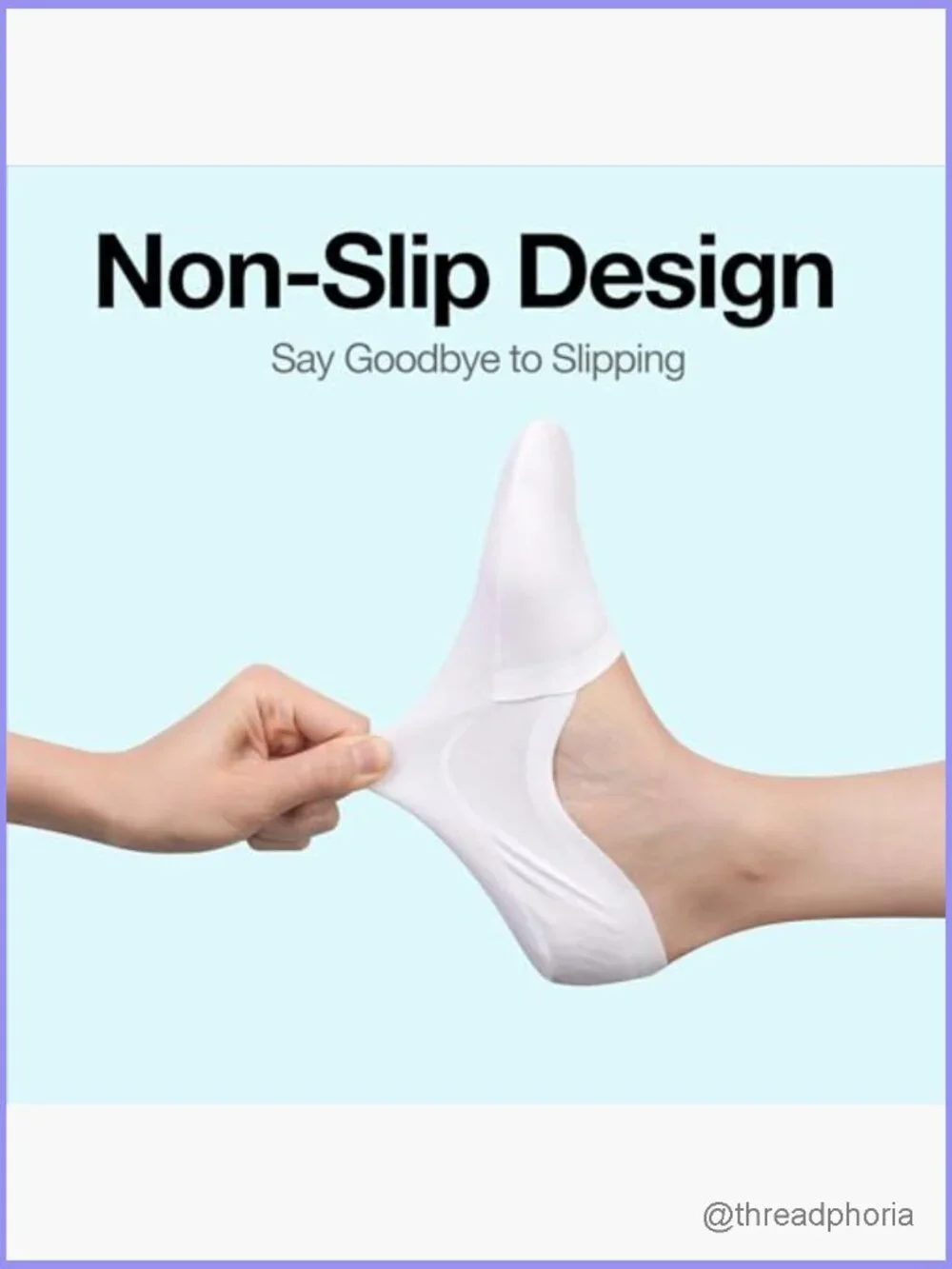 Organic Cotton No Show Socks Non Slip Silicone Grip Loafer Sneaker Flats